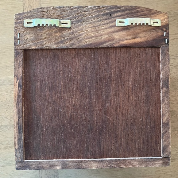 Vintage 1970s Wooden Farmhouse Style Recipe Box - Picture 7 of 10